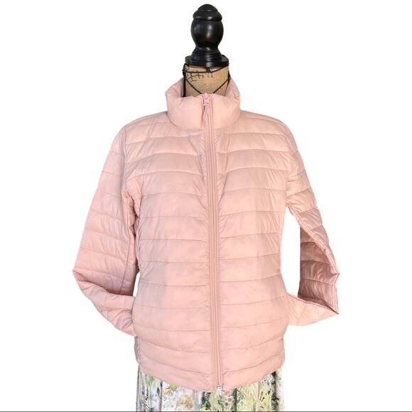 OLD NAVY baby pink puffer jacket size MEDIUM - Picture 1 of 11
